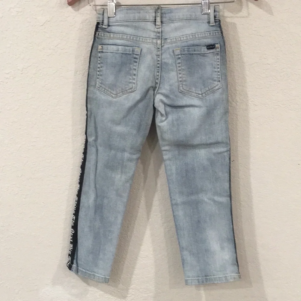 NEW It's In My Jeans London Girls Sz 8‎ Jean Capri The Next Bog Thing Adjustable - Picture 2 of 11